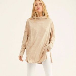 Free People Bella Vista Mock Neck Thermal Top